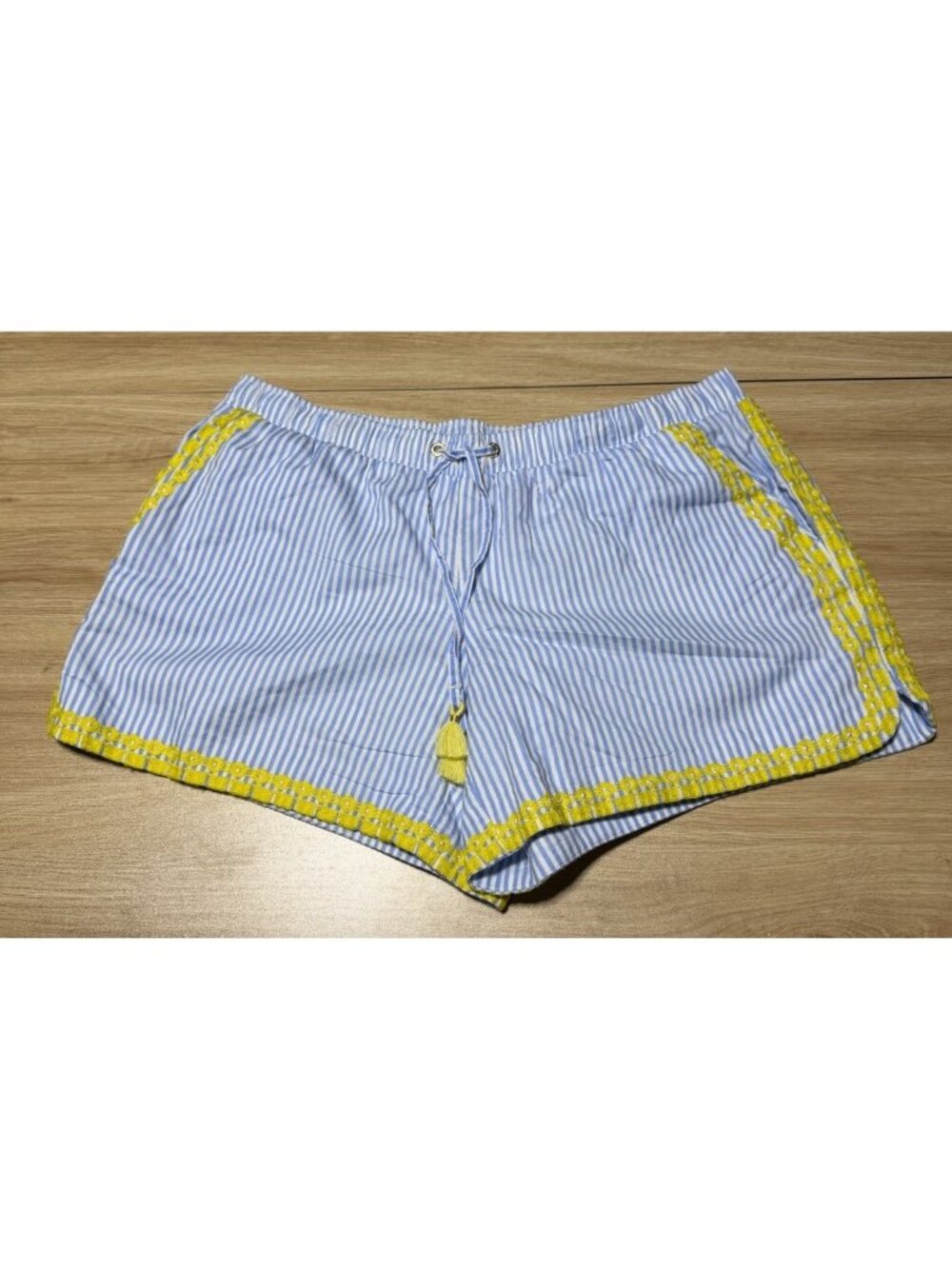 Lilly Pulitzer Katia Shorts Blue Peri Swizzle Large Colorful Preppy Coastal
